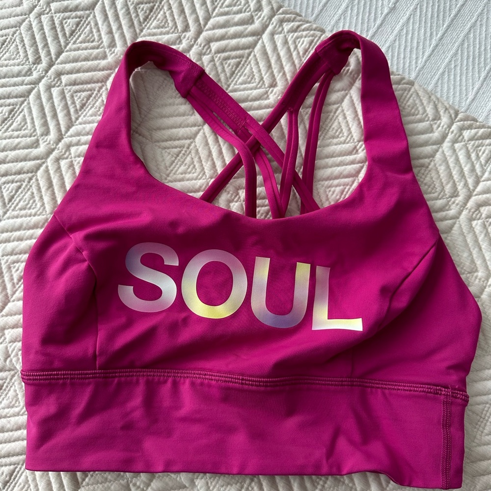 SoulCycle x LuluLemon Women’s  Sports Bra - Pink Size M